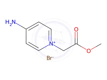 Chemical structure of 4-Amino-1-(2-methoxy-2-oxoethyl)pyridin-1-ium bromide