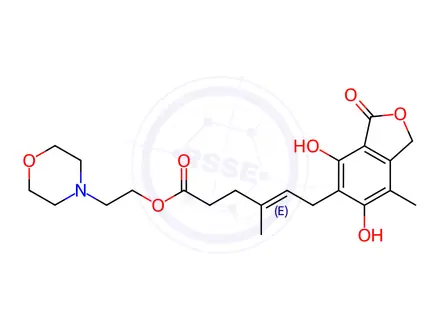 Chemical structure of Mycophenolate Mofetil Impurity A