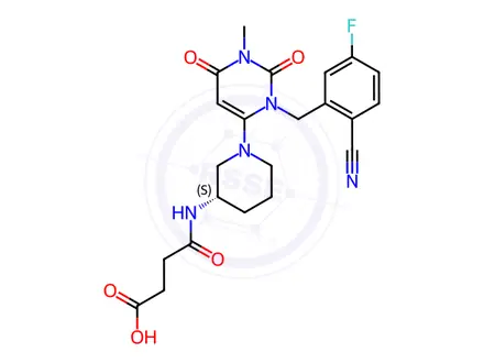 Chemical structure of Trelagliptin Impurity 140