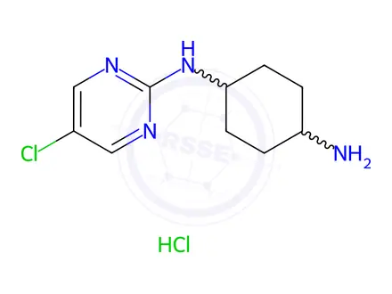 Chemical structure of N-(5-Chloro-pyrimidin-2-yl)-cyclohexane-1,4-diamine hydrochloride