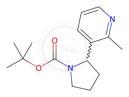 Chemical structure of tert-Butyl 2-(2-methylpyridin-3-yl)pyrrolidine-1-carboxylate