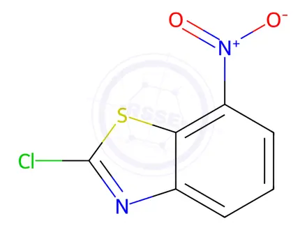 Chemical structure of Benzothiazole, 2-chloro-7-nitro-(7CI,8CI,9CI)