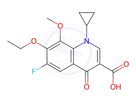 Chemical structure of Moxifloxacin Impurity T