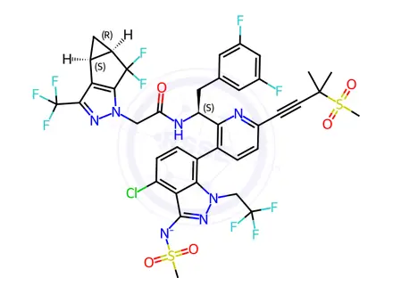 Chemical structure of Lenacapavir Sodium