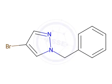 Chemical structure of 4-Bromo-1-(phenylmethyl)--1H-pyrazole