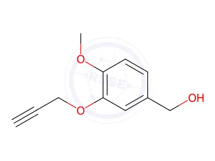 Chemical structure of (4-Methoxy-3-(prop-2-yn-1-yloxy)phenyl)methanol