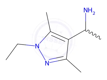 Chemical structure of [1-(1-ethyl-3,5-dimethyl-1H-pyrazol-4-yl)ethyl]amine dihydrochloride