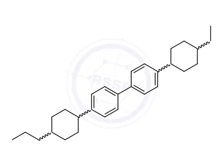 Chemical structure of TRANS,TRANS-4''-(4-PROPYLCYCLOHEXYL)-4-(4-ETHYLCYCLOHEXYL)-BIPHENYL