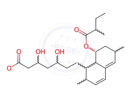Chemical structure of Lovastatin Hydroxy Ammonium