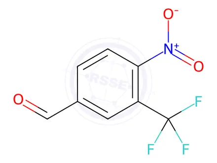Chemical structure of 4-Nitro-3-(trifluoromethyl)benzaldehyde