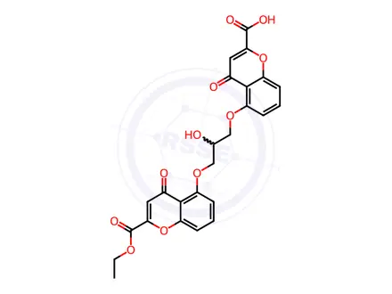 Chemical structure of Sodium cromoglicate Impurity 8