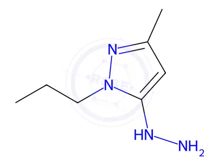 Chemical structure of 5-hydrazino-3-methyl-1-propyl-1H-pyrazole