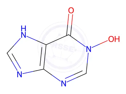 Chemical structure of Mercaptopurine Impurity 4