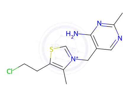 Chemical structure of Thiamine Nitrate Impurity 3 (Thiamine Nitrate EP Impurity C Chloride Hydrochloride)