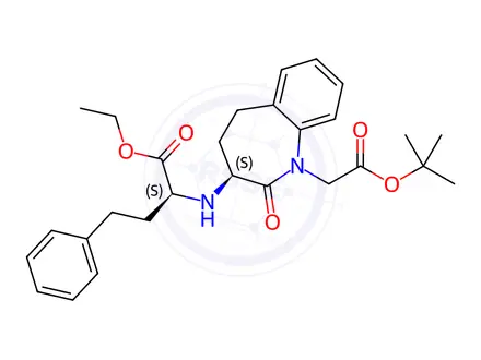Chemical structure of Benazepril tert-Butyl Ester