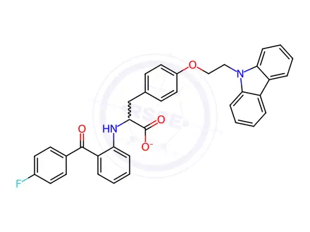 Chemical structure of Chiglitazar Impurity 7 Sodium Salt