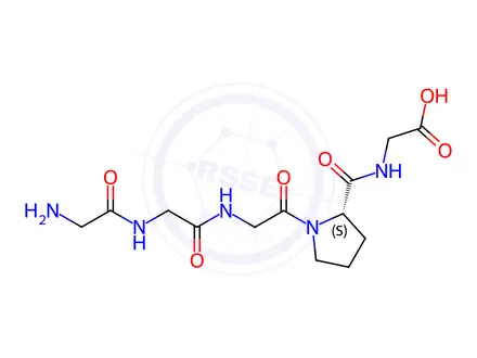 Chemical structure of (S)-2-(1-(2-(2-(2-Aminoacetamido)acetamido)acetyl)pyrrolidine-2-carboxamido)acetic acid