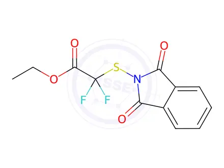 Chemical structure of Acetic acid, 2-[(1,3-dihydro-1,3-dioxo-2H-isoindol-2-yl)thio]-2,2-difluoro-, ethyl ester