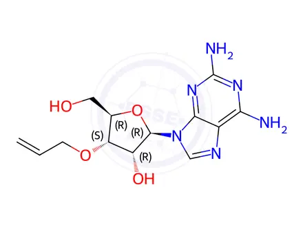 Chemical structure of Adenosine, 2-amino-3'-O-2-propenyl-(9CI)