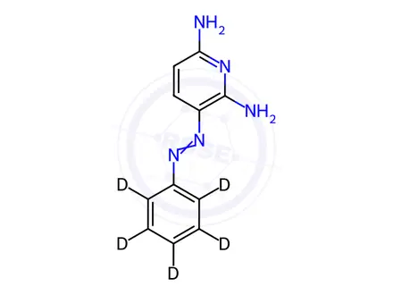 Chemical structure of Phenazopyridine-d5