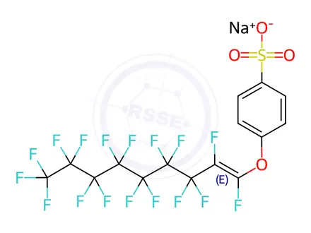 Chemical structure of Sodium perfluorononyloxybenzenesulfonate