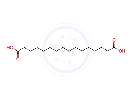 Chemical structure of Hexadecanedioic acid