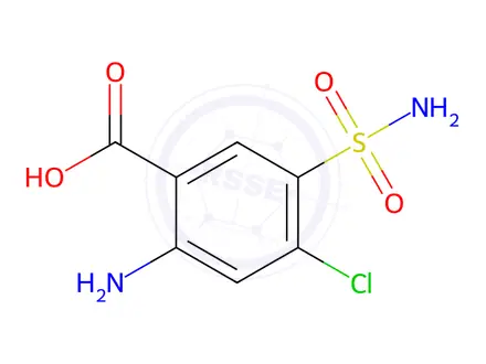 Chemical structure of Furosemide EP Impurity C