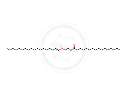Chemical structure of Palmitic acid 2-[(E)-1-octadecenyloxy]ethyl ester