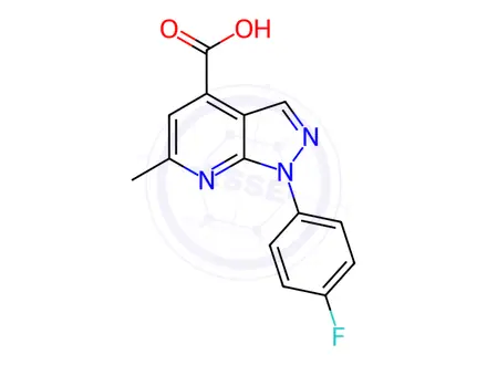 Chemical structure of 1-(4-Fluorophenyl)-6-methyl-1h-pyrazolo[3,4-b]pyridine-4-carboxylic acid