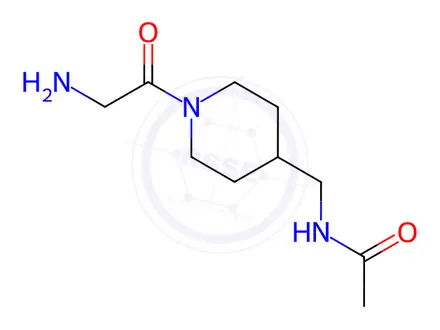 Chemical structure of N-((1-glycylpiperidin-4-yl)methyl)acetamide
