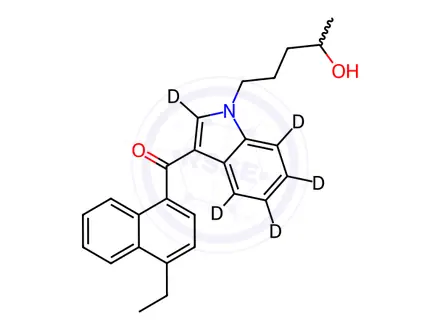 Chemical structure of JWH-210 (Indole-d5) 4-Hydroxypentyl