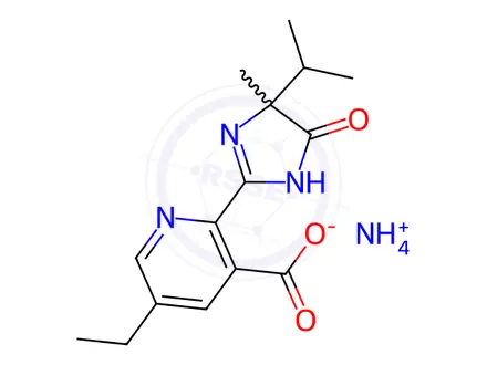 Chemical structure of Imazethapyr ammonium
