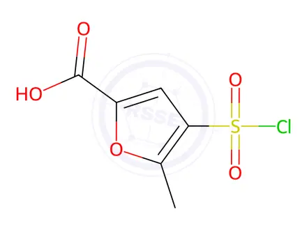 Chemical structure of 4-(Chlorosulfonyl)-5-methylfuran-2-carboxylic acid