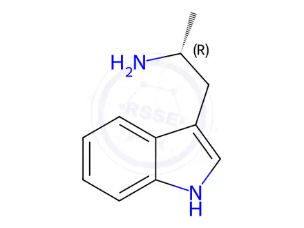Chemical structure of (R)-alpha-Methyltryptamine