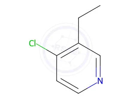 Chemical structure of 4-Chloro-3-ethylpyridine