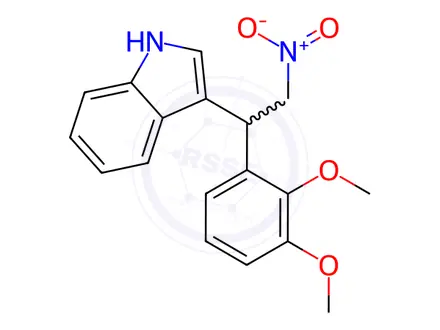 Chemical structure of 3-[1-(2,3-DIMETHOXY-PHENYL)-2-NITRO-ETHYL]-1H-INDOLE