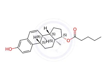 Chemical structure of Estradiol Valerate Impurity 7 (Estradiol Valerate EP Impurity G)