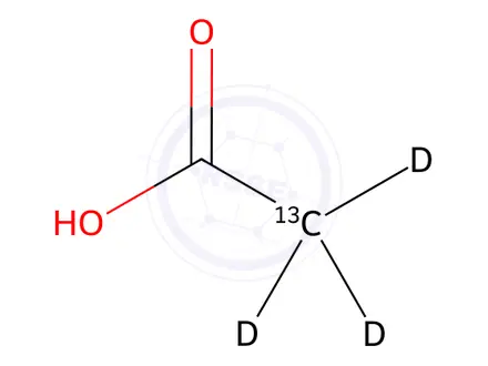 Chemical structure of Acetic Acid-2-13C-2,2,2-d3