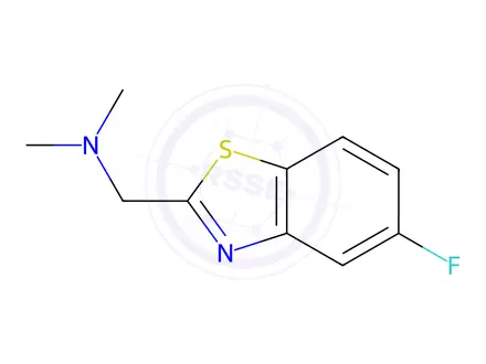 Chemical structure of 2-Benzothiazolemethanamine,5-fluoro-N,N-dimethyl-(9CI)