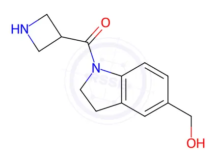 Chemical structure of Azetidin-3-yl(5-(hydroxymethyl)indolin-1-yl)methanone