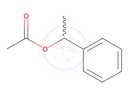 Chemical structure of 1-Phenylethyl Acetate