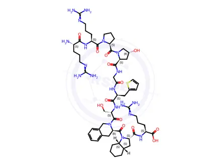 Chemical structure of L-Arg(1)-Icatibant