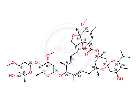 Chemical structure of Abamectin Impurity 22 (Avermectin A2b)