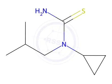 Chemical structure of Thiourea, N-cyclopropyl-N-(2-methylpropyl)-
