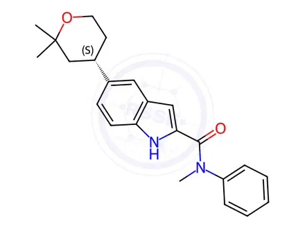 Chemical structure of Orforglipron Impurity 9