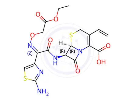 Chemical structure of Cefixime Impurity F