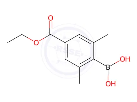 Chemical structure of (4-(Ethoxycarbonyl)-2,6-dimethylphenyl)boronic acid