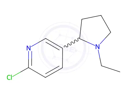 Chemical structure of 2-Chloro-5-(1-ethylpyrrolidin-2-yl)pyridine