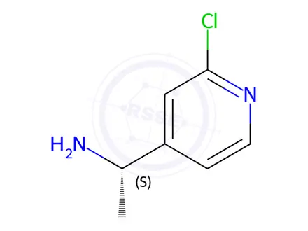 Chemical structure of (S)-1-(2-Chloropyridin-4-yl)ethanamine dihydrochloride