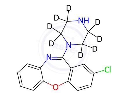Chemical structure of Amoxapine-d8